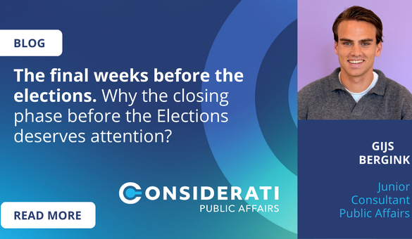 The final weeks before the elections