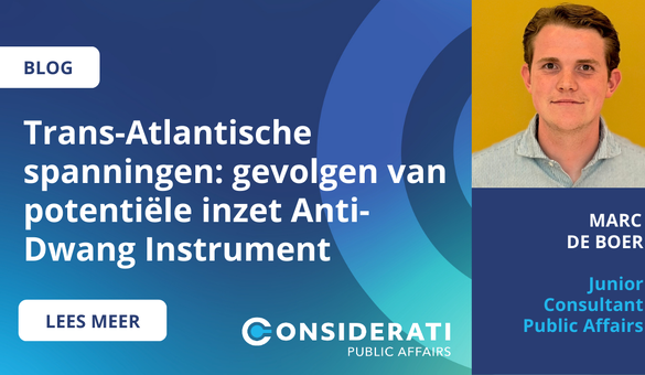 Trans-Atlantische spanningen: gevolgen van potentiële inzet Anti-Dwang Instrument