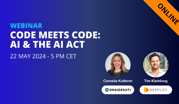 New Webinar: Code Meets Code: AI & the AI Act